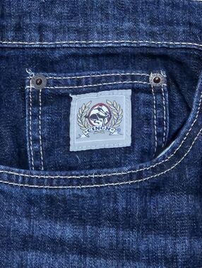 CINCH Brand Dark Blue Denim Jeans with Logo Patch Men's 34X36